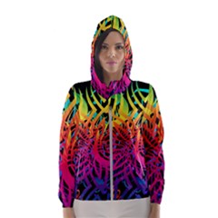 Abstract Jungle Women s Hooded Windbreaker by icarusismartdesigns