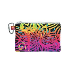 Abstract Jungle Canvas Cosmetic Bag (small) by icarusismartdesigns