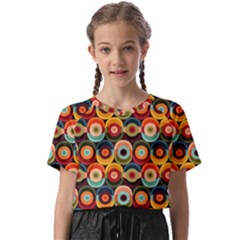 Multicolor Geometric Pattern Kids  Basic Tee