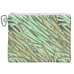 Green Leaves Canvas Cosmetic Bag (xxl) by goljakoff