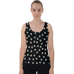 Pattern Marguerites Velvet Tank Top by kcreatif