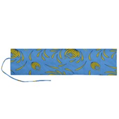 Folk Floral Pattern  Abstract Flowers Print  Seamless Pattern Roll Up Canvas Pencil Holder (l) by Eskimos