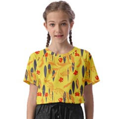 Folk Floral Pattern  Abstract Flowers Print  Seamless Pattern Kids  Basic Tee