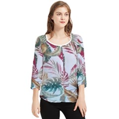Hh F 5940 1463781439 Chiffon Quarter Sleeve Blouse by tracikcollection