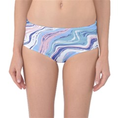 Vector Vivid Marble Pattern 11 Mid-waist Bikini Bottoms by goljakoff