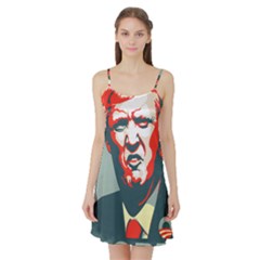 Trump Nope Satin Night Slip by goljakoff