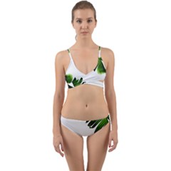 Banana Leaves Wrap Around Bikini Set by goljakoff