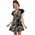 Skater-underground2 Flutter Sleeve Wrap Dress View1