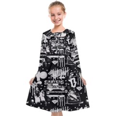 Skater-underground2 Kids  Midi Sailor Dress by PollyParadise