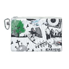 Skaterunderground Canvas Cosmetic Bag (large) by PollyParadise