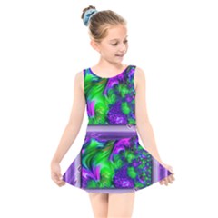 Feathery Winds Kids  Skater Dress Swimsuit by LW41021