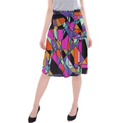 Abstract Midi Beach Skirt by LW41021