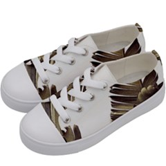 Vintage Banana Leaves Kids  Low Top Canvas Sneakers by goljakoff