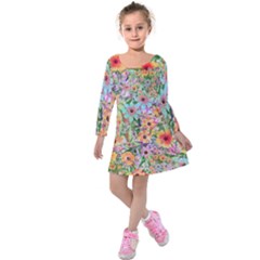 Secretgarden Kids  Long Sleeve Velvet Dress by PollyParadise