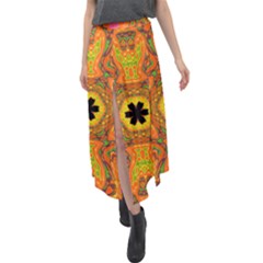 Sassafras Velour Split Maxi Skirt by LW323