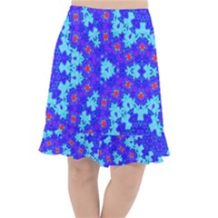 Blueberry Fishtail Chiffon Skirt by LW323