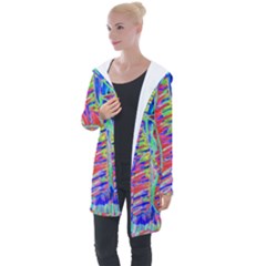 Vibrant-vases Longline Hooded Cardigan by LW323