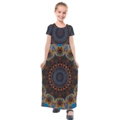 Victory Kids  Short Sleeve Maxi Dress by LW323