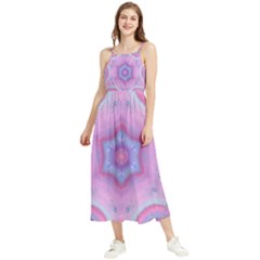 Cotton Candy Boho Sleeveless Summer Dress by LW323