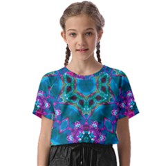 Peacock2 Kids  Basic Tee by LW323