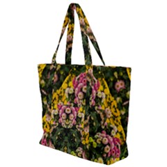 Springflowers Zip Up Canvas Bag by LW323