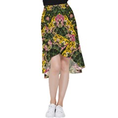 Springflowers Frill Hi Low Chiffon Skirt by LW323