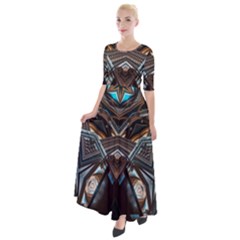 Holy1 Half Sleeves Maxi Dress by LW323