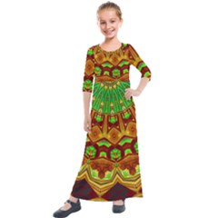 Glorious Kids  Quarter Sleeve Maxi Dress by LW323