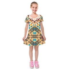 Worthyisthelamb Kids  Short Sleeve Velvet Dress by LW323