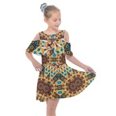 Worthyisthelamb Kids  Shoulder Cutout Chiffon Dress by LW323