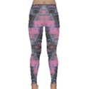 Grey Pink Module  Lightweight Velour Classic Yoga Leggings View1