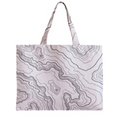 Topography Map Zipper Mini Tote Bag by goljakoff
