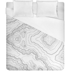 Topography Map Duvet Cover (california King Size) by goljakoff