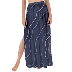 Topography Map Maxi Chiffon Tie-up Sarong by goljakoff