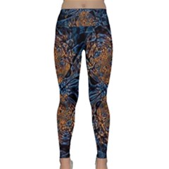 Fractal Galaxy Lightweight Velour Classic Yoga Leggings by MRNStudios