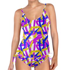 Colored Stripes Tankini Set by UniqueThings