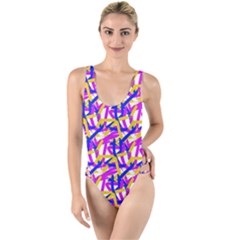 Brushm High Leg Strappy Swimsuit by UniqueThings