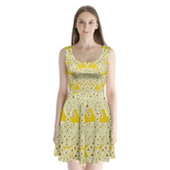 Sunshine Colors On Flowers In Peace Split Back Mini Dress  by pepitasart