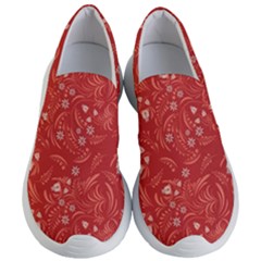 Folk Floral Pattern  Flowers Abstract Surface Design  Seamless Pattern Women s Lightweight Slip Ons by Eskimos