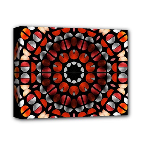 Kaleid Geometric Metal Color Deluxe Canvas 14  X 11  (stretched) by byali