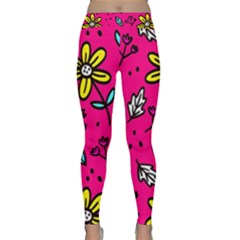 Flowers-flashy Classic Yoga Leggings by alllovelyideas