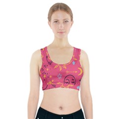 Pattern Mystic Color Sports Bra With Pocket by alllovelyideas