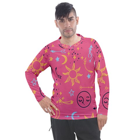 Pattern Mystic Color Men s Pique Long Sleeve Tee by alllovelyideas