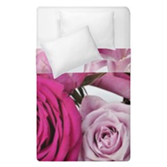 Magenta Roses Duvet Cover Double Side (single Size) by kaleidomarblingart