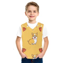 Corgi And Coffee Kids  Basketball Tank Top by Bigfootshirtshop