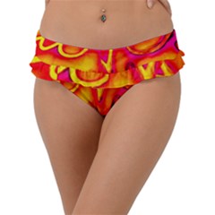  Graffiti Love Frill Bikini Bottom by essentialimage365