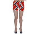 Pop Art Mosaic Skinny Shorts View1