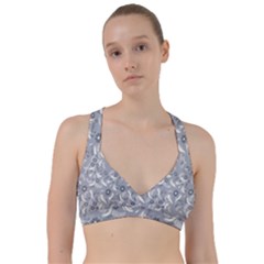 Folk Flowers Art Pattern Floral Abstract Surface Design  Seamless Pattern Sweetheart Sports Bra by Eskimos