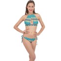 Starfish And Seashells  Sea Cross Front Halter Bikini Set View1