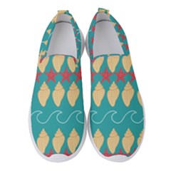 Starfish And Seashells  Sea Women s Slip On Sneakers by SychEva